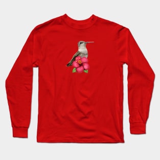 Hummingbird Hibiscus! Long Sleeve T-Shirt